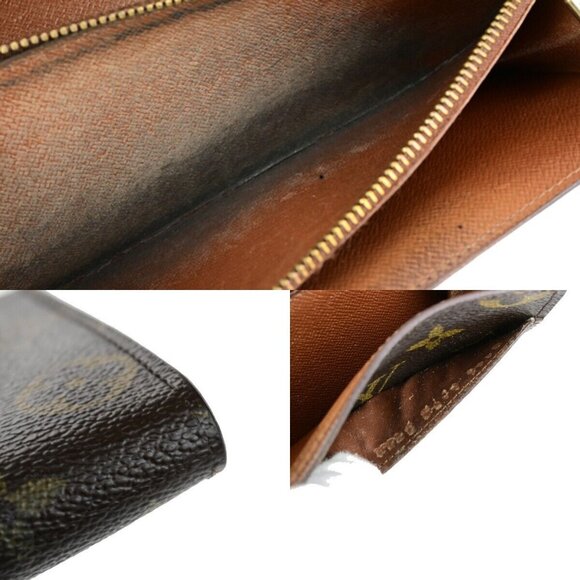 LOUIS VUITTON 3 Set Sarah Credit Bifold Wallet Purse Monogram Leather BN 66YG710 - Picture 6 of 15